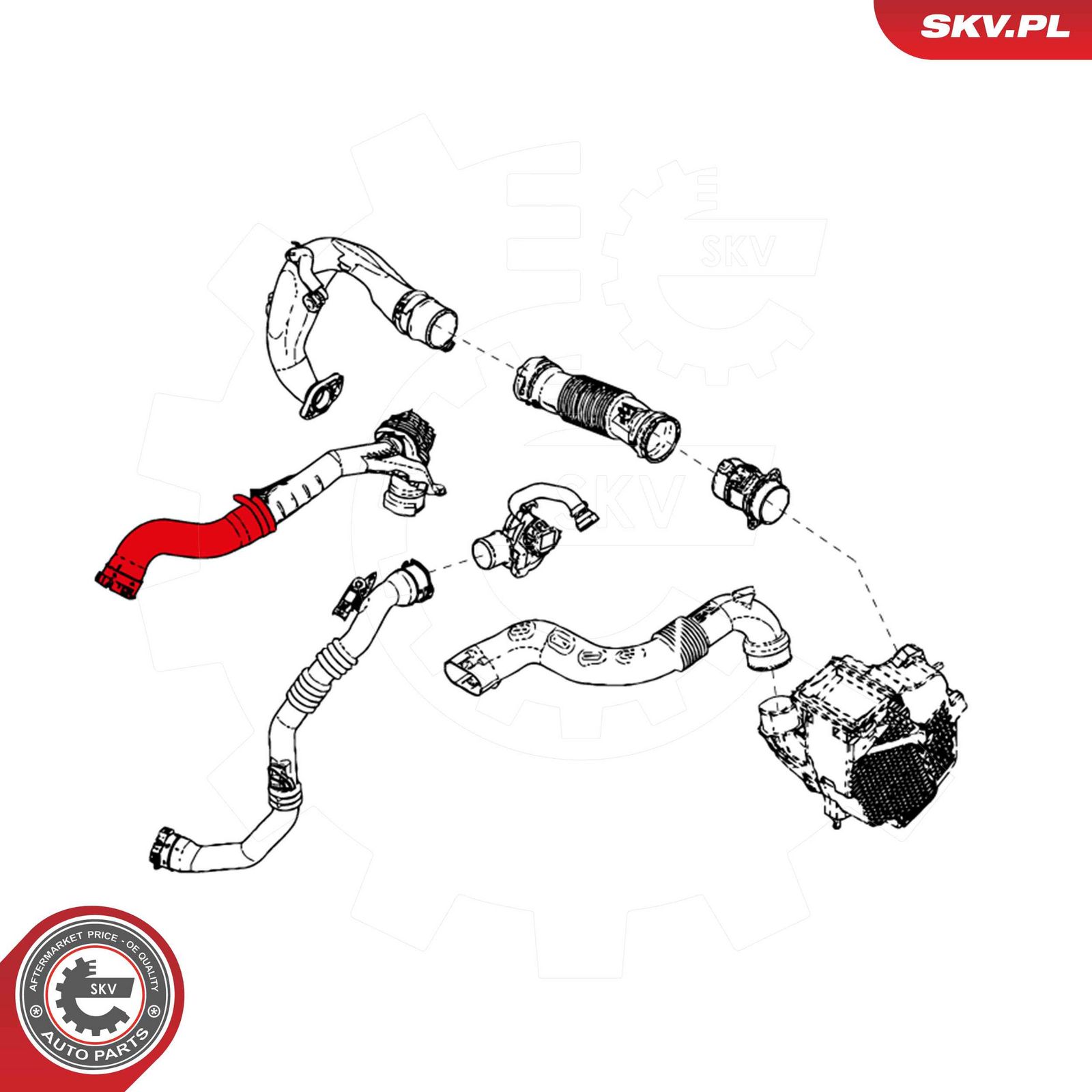 ESEN SKV 24SKV832 Charge air hose