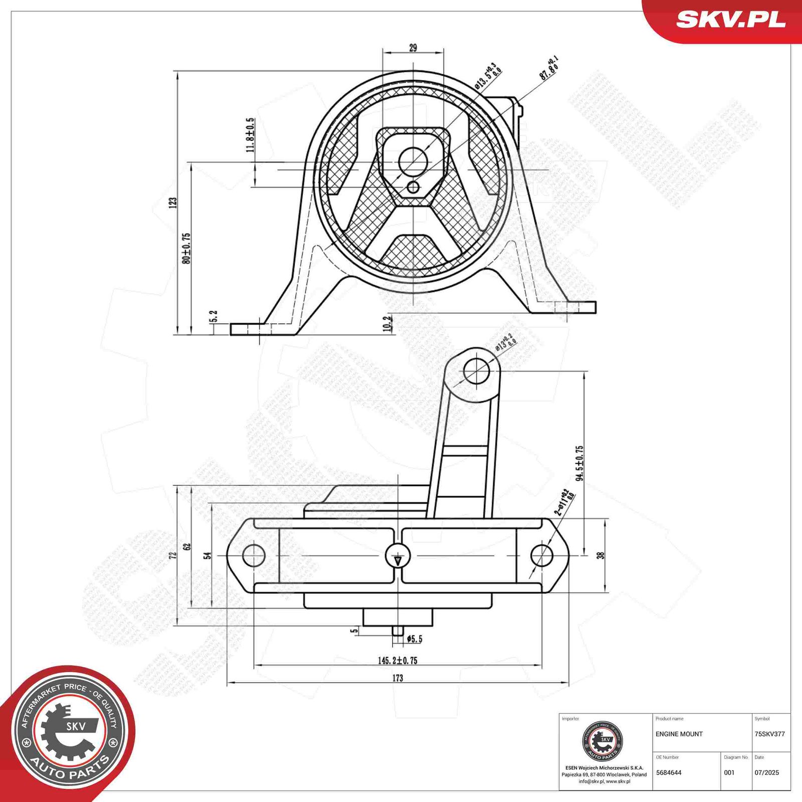 Mounting, engine-1