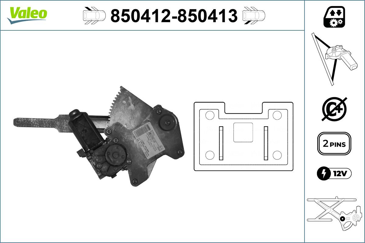 VALEO 850413 Window regulator