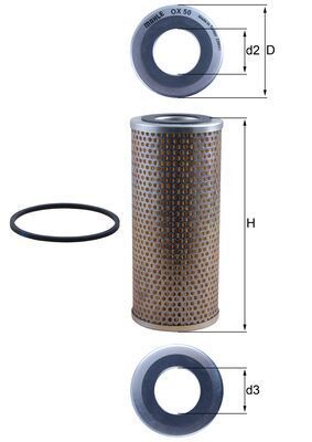 MAHLE OX 50D Oil filter