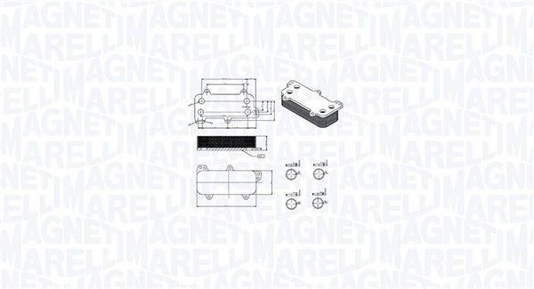 MAGNETI MARELLI 350300003700 Oil cooler, engine oil