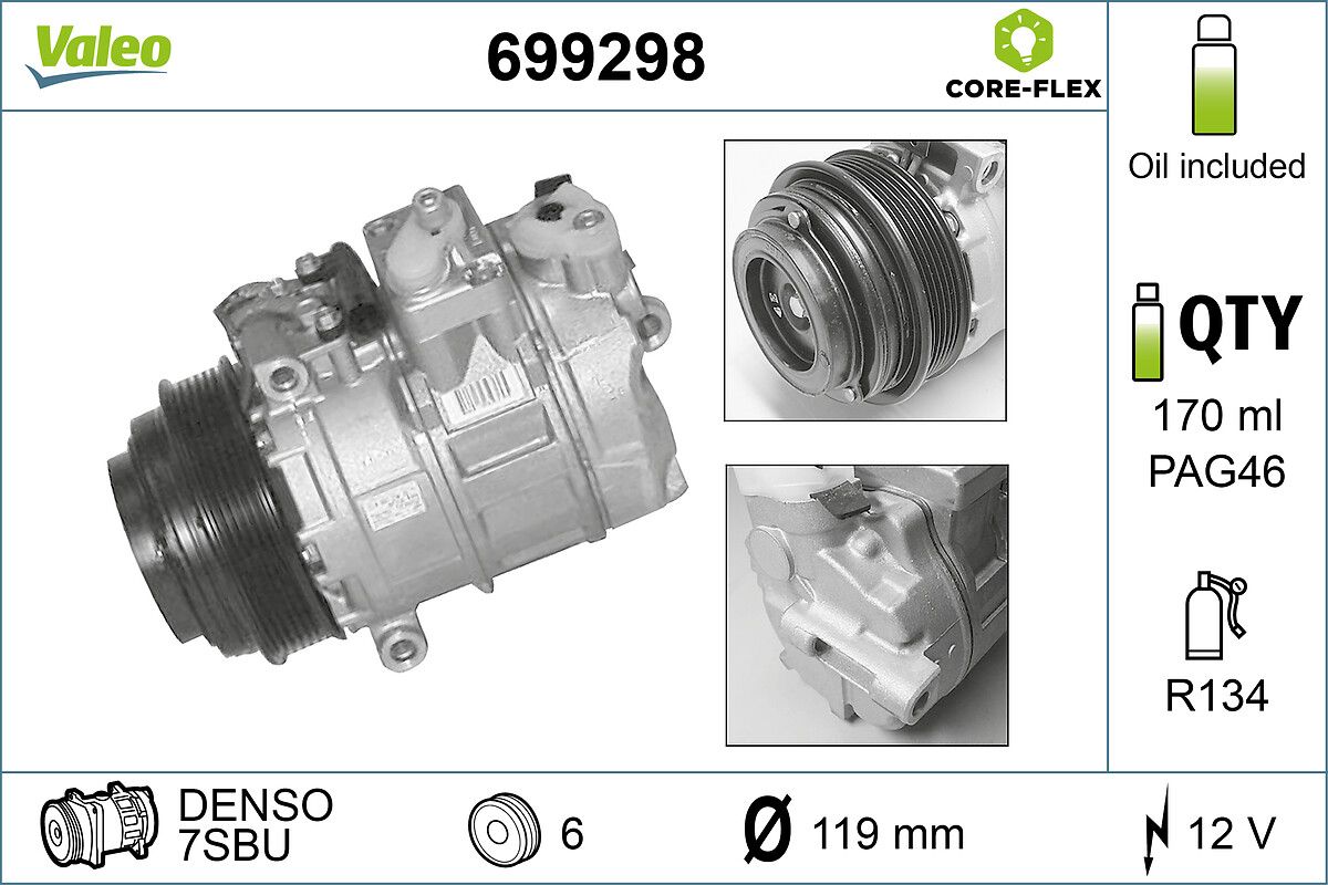 VALEO 699298 Compressor, air conditioning