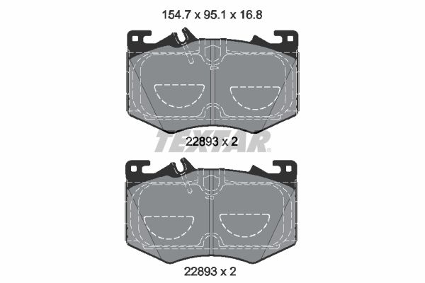TEXTAR 2289301 Brake pad set, disc brake