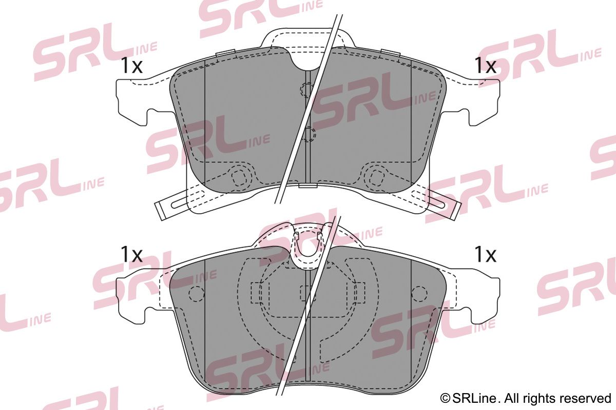 SRLINE S70-0089 Brake pad set, disc brake