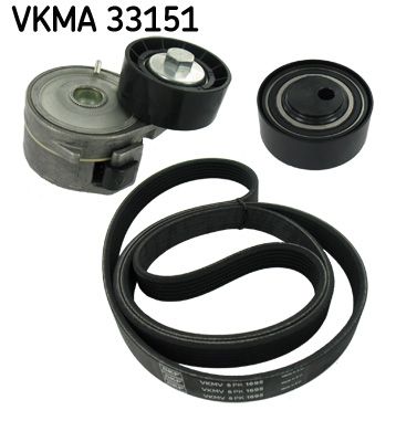 SKF VKMA 33151 V formos rumbuotas diržas, komplektas