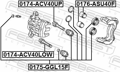 Repair Kit, brake caliper-1