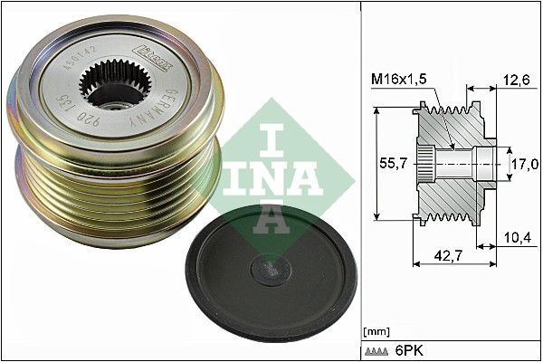 SCHAEFFLER INA 535 0276 10 Alternator freewheel clutch