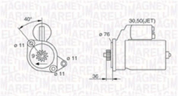 MAGNETI MARELLI 063720618010 Starter
