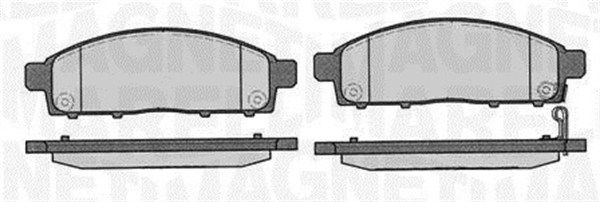MAGNETI MARELLI 363916060337 Brake pad set, disc brake
