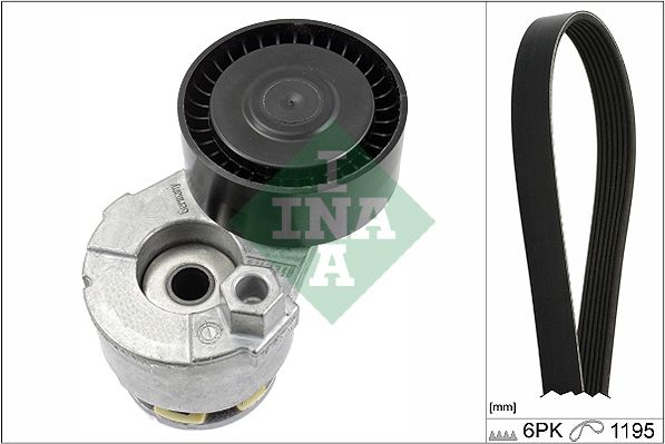 SCHAEFFLER INA 529 0117 10 V-ribbed belt set
