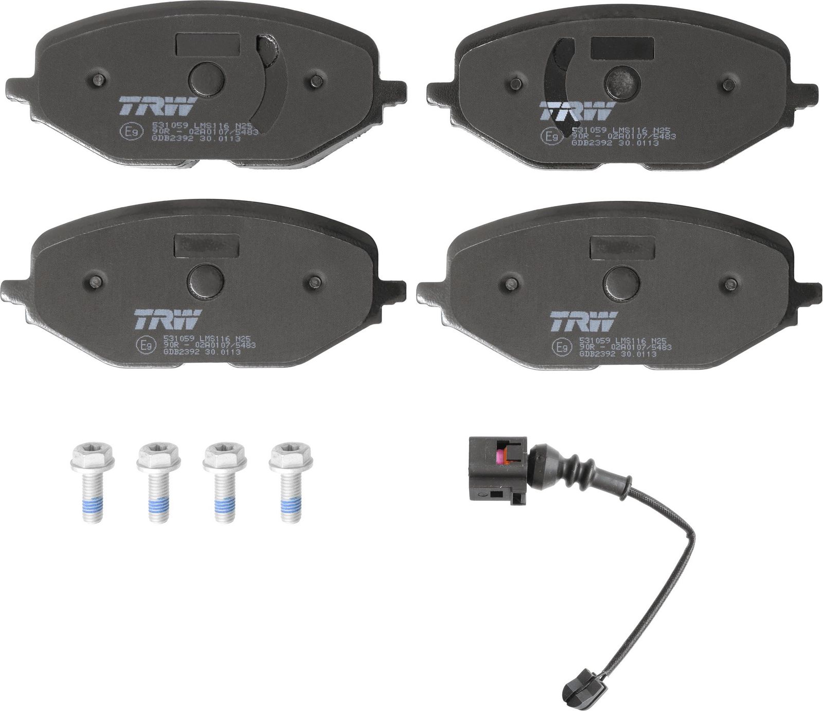 TRW GDB2392 Brake pad set, disc brake