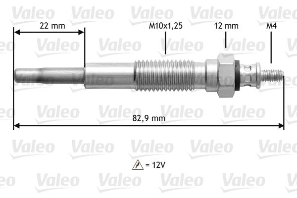 VALEO 345148 Glow plug