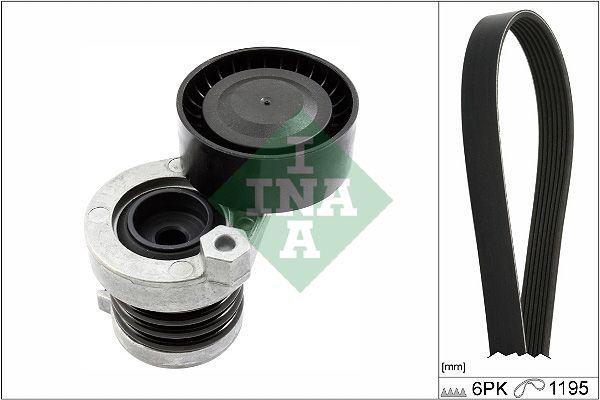 SCHAEFFLER INA 529 0339 10 V-ribbed belt set