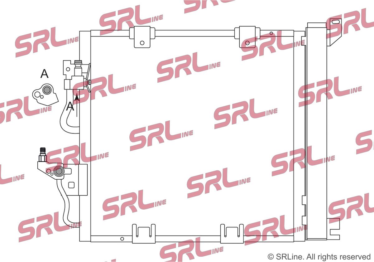 SRLINE 5509K8C4S Condenser, air conditioning