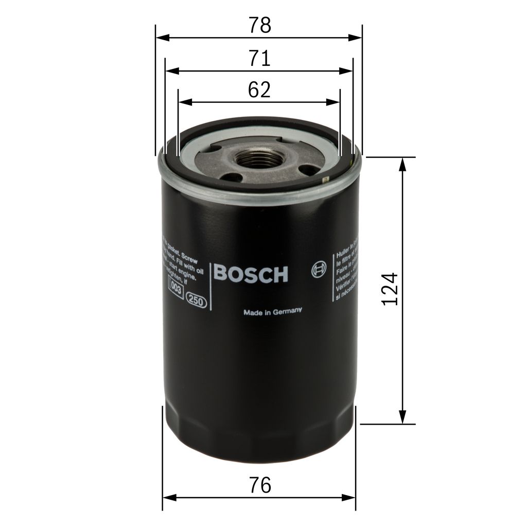 BOSCH 0 451 103 105 Alyvos filtras