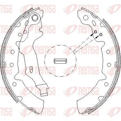 REMSA 4131.00 Brake shoe