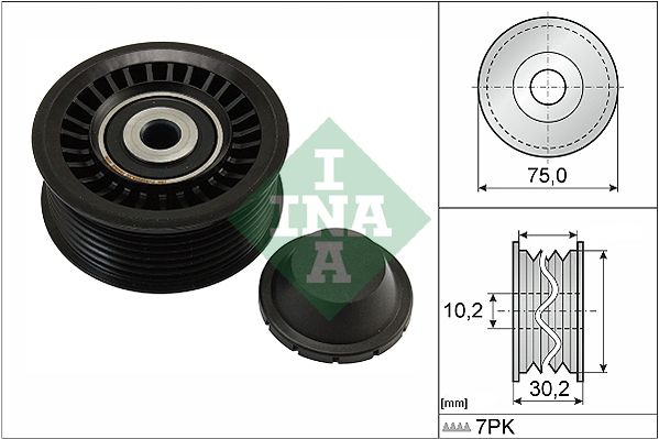 SCHAEFFLER INA 532 0668 10 Deflection/guide pulley, v-ribbed belt