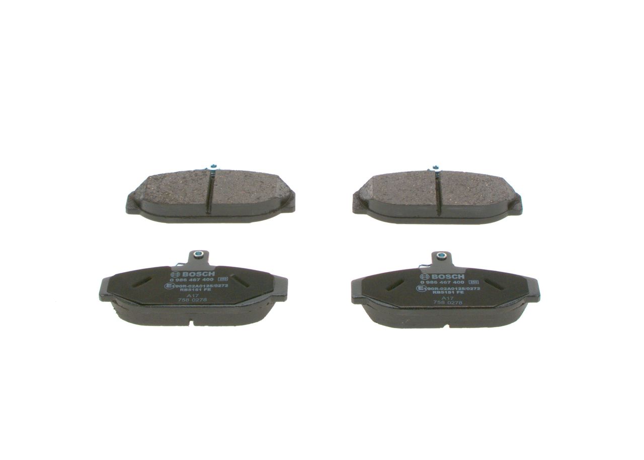 BOSCH 0 986 467 400 Brake pad set, disc brake