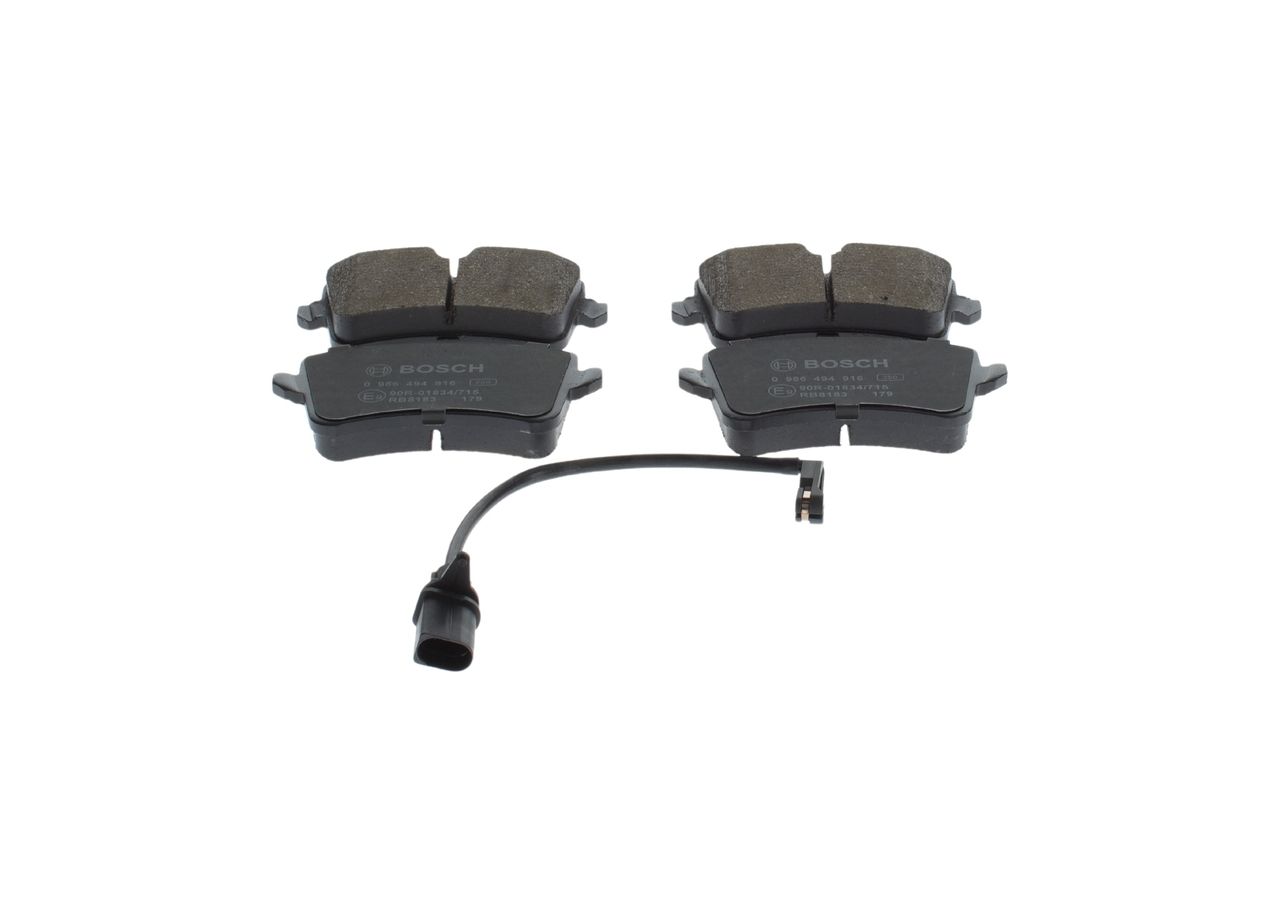 BOSCH 0 986 494 916 Brake pad set, disc brake