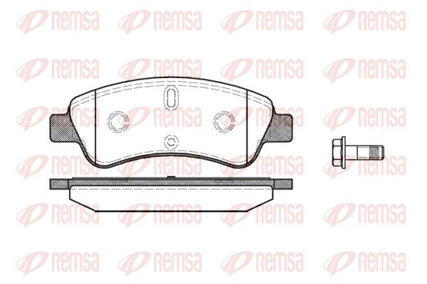 REMSA 0840.10 Brake pad set, disc brake