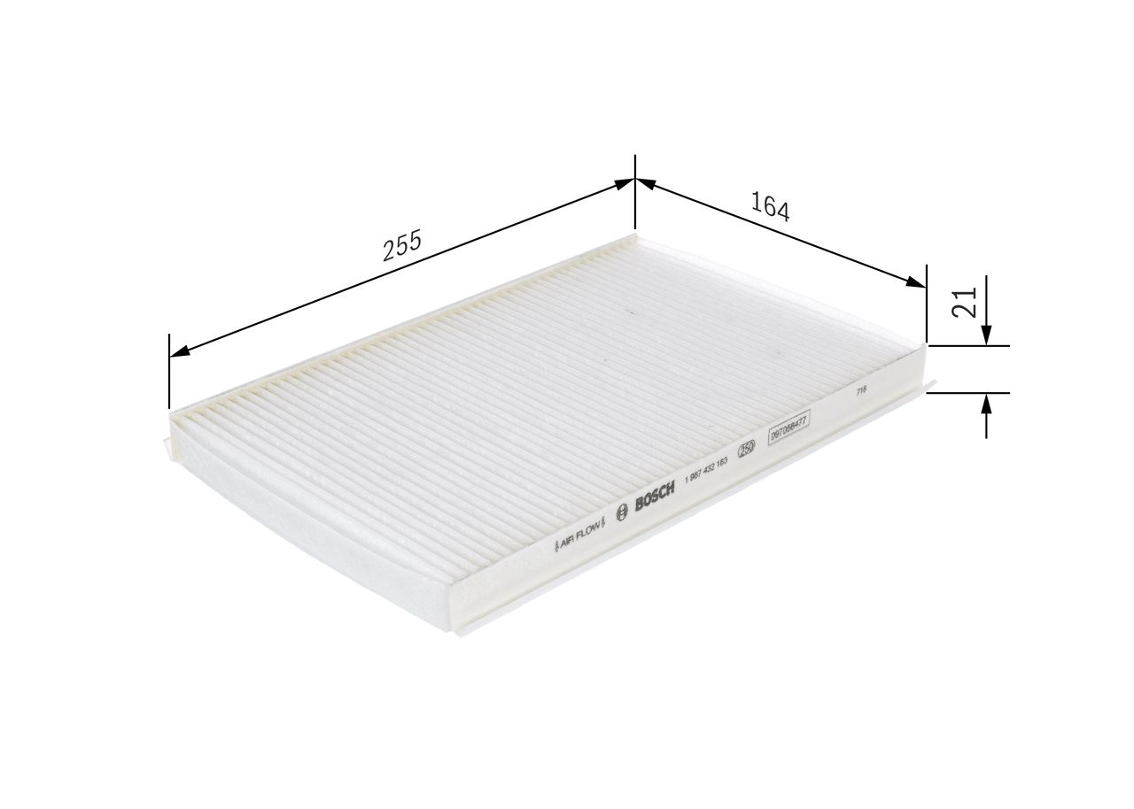BOSCH 1 987 432 183 Filter, cabin air