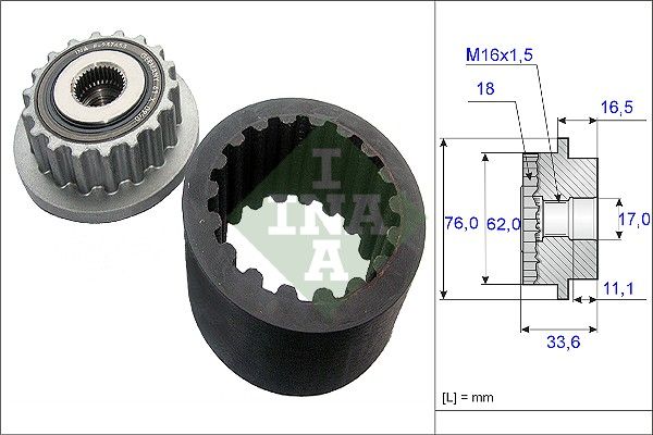 SCHAEFFLER INA 535 0186 10 Flexible coupling sleeve kit