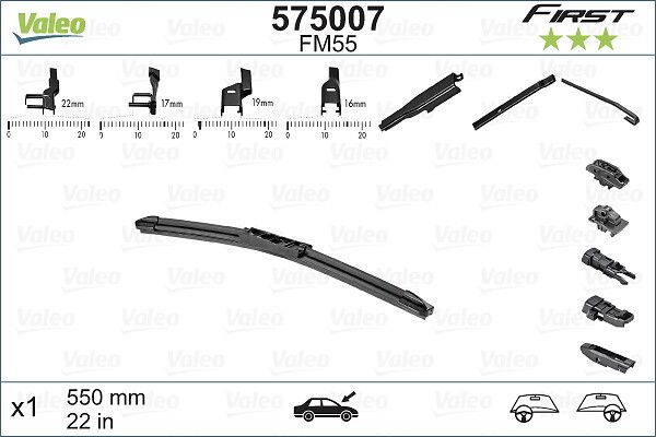 VALEO 575007 Wiper blade