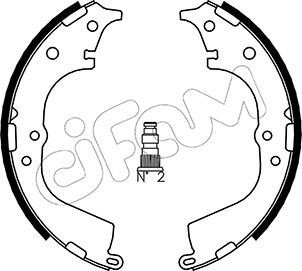 CIFAM 153-428 Brake shoe set
