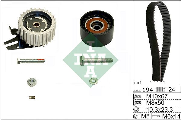 SCHAEFFLER INA 530 0561 10 Timing belt kit