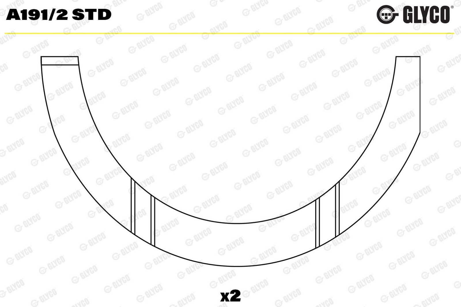 GLYCO A191/2 STD Spacer, crankshaft