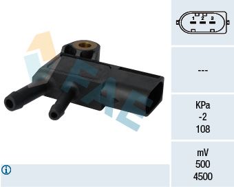 Sensor, exhaust pressure