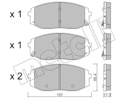 Brake Pad Set, disc brake-main