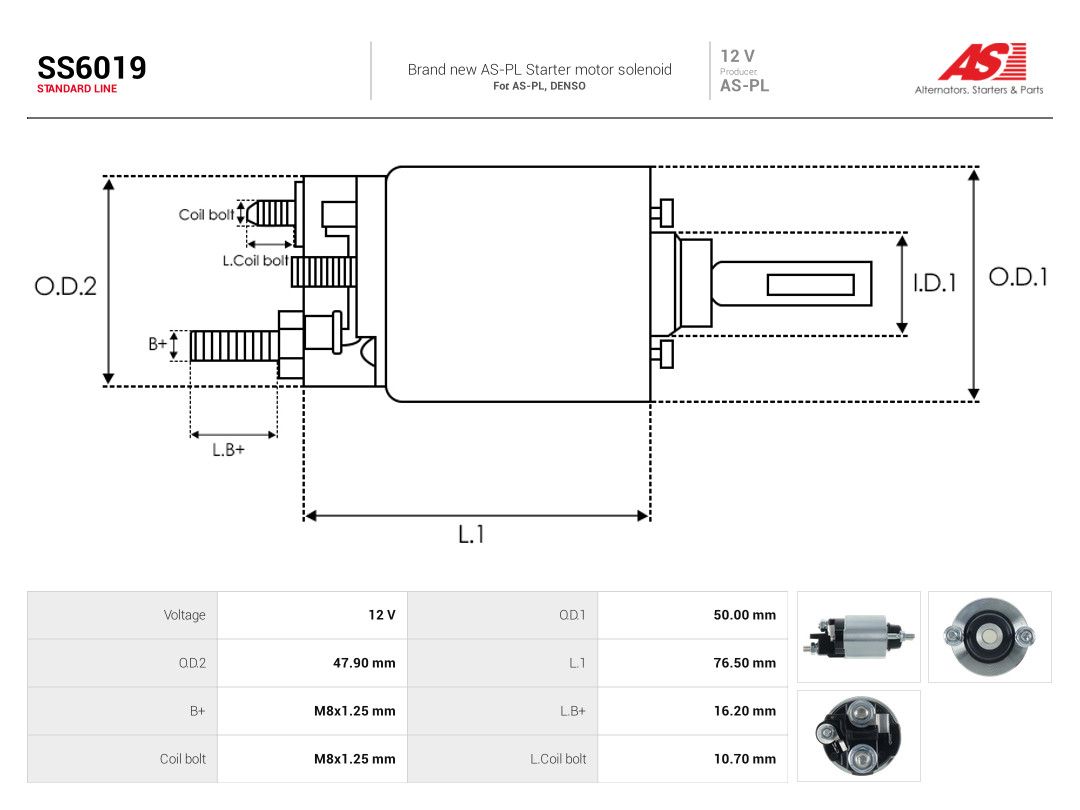 Solenoid Switch, starter-3