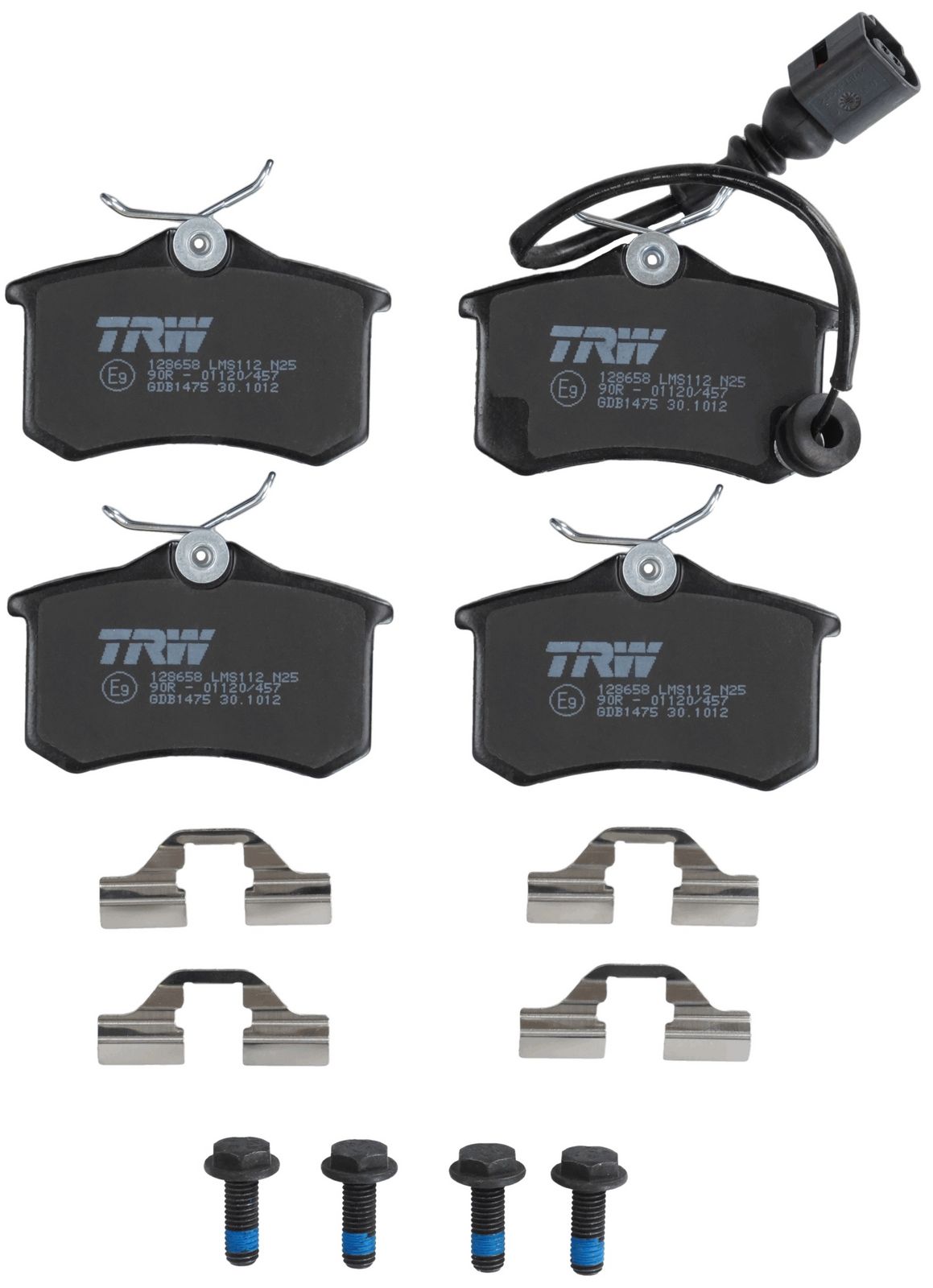 TRW GDB1475 Stabdžių trinkelių rinkinys, diskinis stabdys