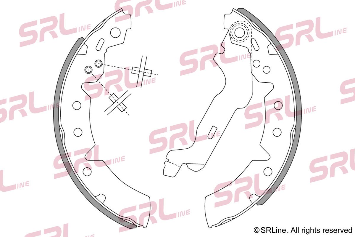 SRLINE S72-1058 Brake shoe set