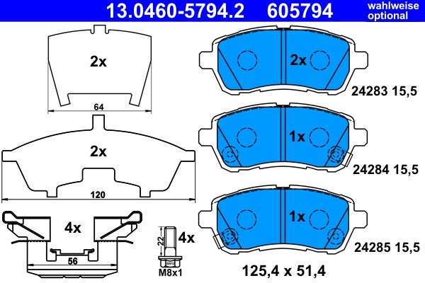 Brake Pad Set, disc brake-1