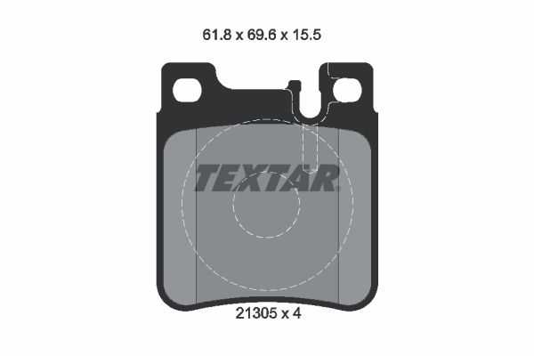 TEXTAR 2130501 Brake pad set, disc brake