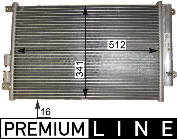 MAHLE AC 809 000P Kondensatorius, oro kondicionierius