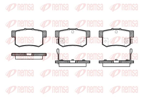 REMSA 0325.32 Brake pad set, disc brake