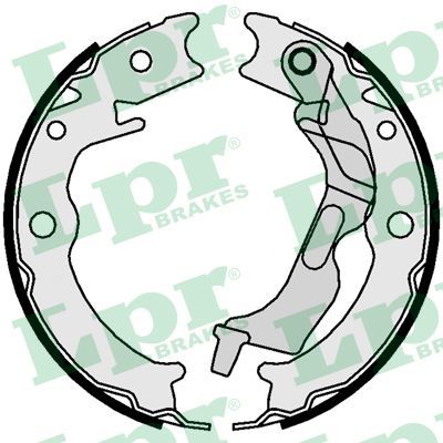 LPR 09780 Brake shoe set, parking brake