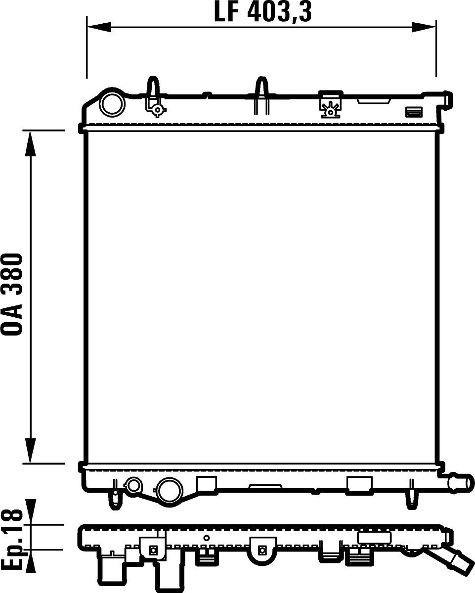 VALEO 732831 Radiator, engine cooling