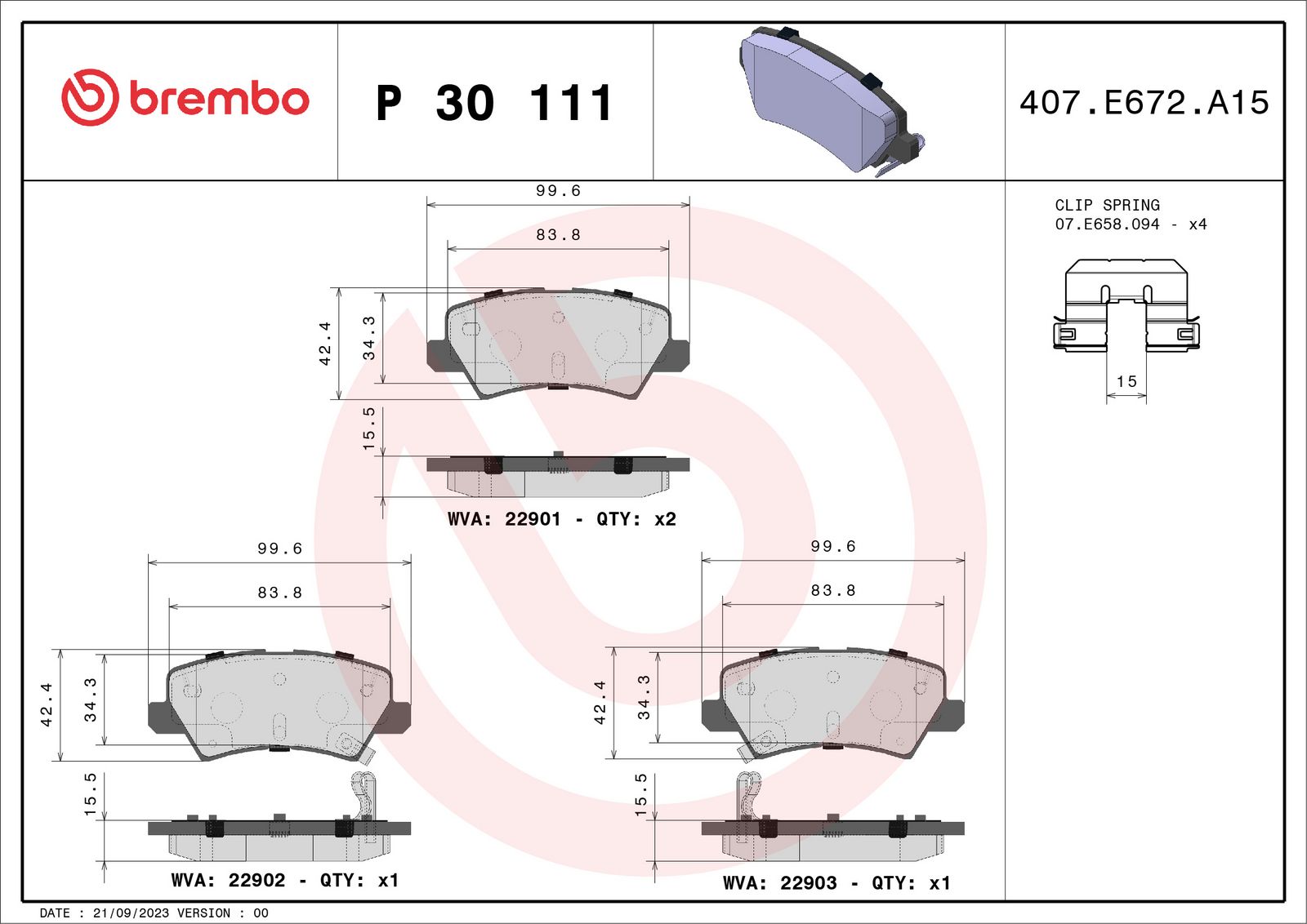 Brake Pad Set, disc brake-1