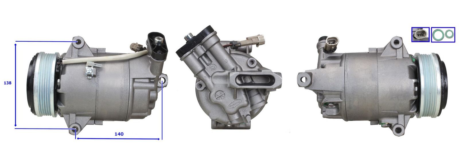 LUCAS ACP346 Compressor, air conditioning
