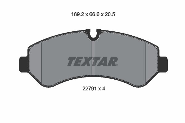 TEXTAR 2279101 Brake pad set, disc brake