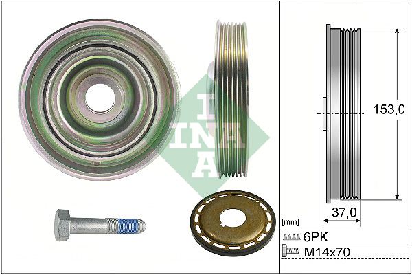 SCHAEFFLER INA 544 0097 21 Belt pulley, crankshaft