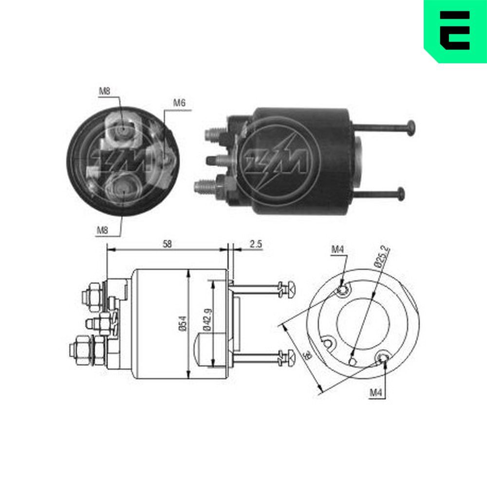Solenoid Switch, starter