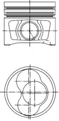 KOLBENSCHMIDT 40408600 Piston