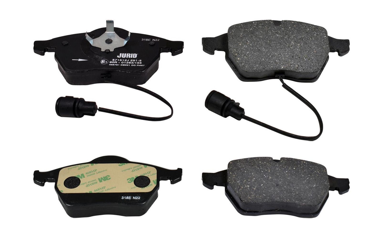 JURID 571512J Brake pad set, disc brake