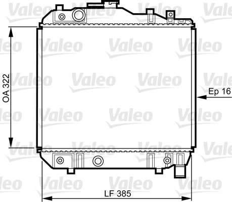 VALEO 731042 Radiator, engine cooling
