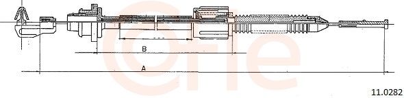 COFLE 11.0282 Accelerator cable